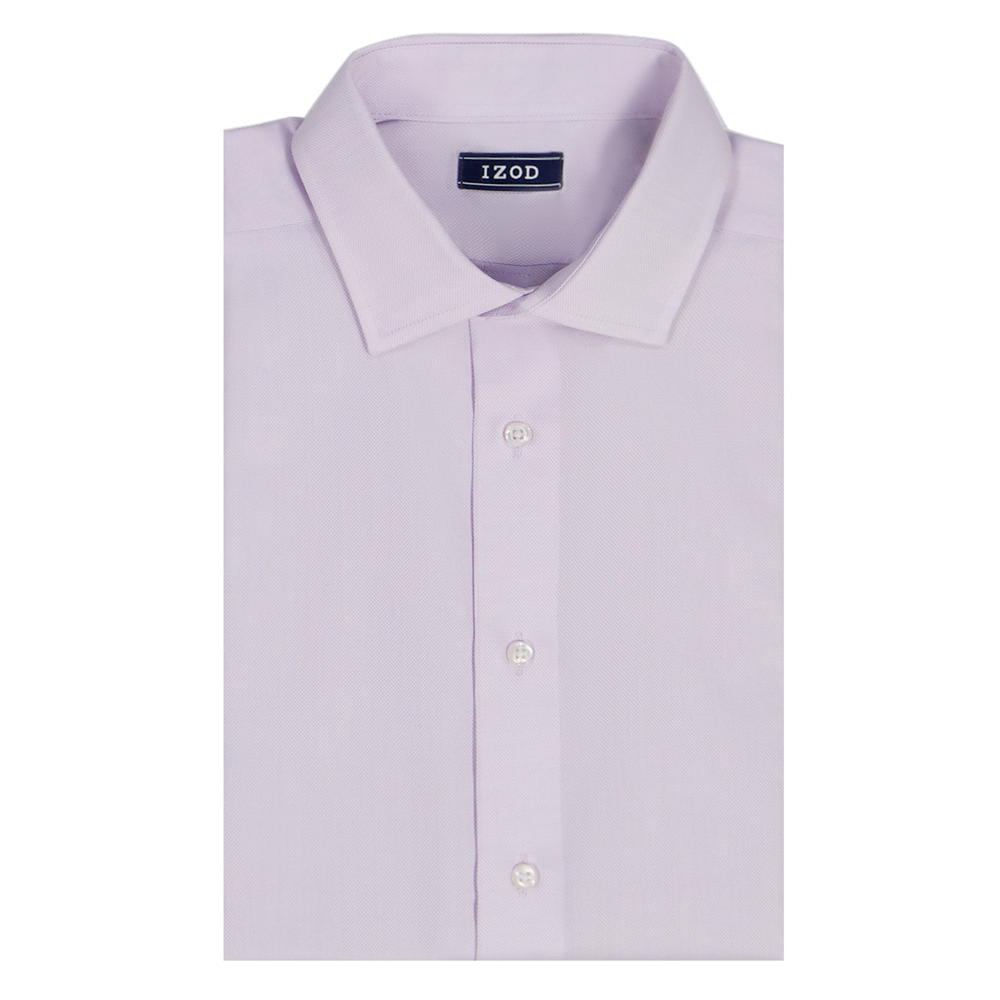 Izod ROYAL TEXTURE L/S BUTTON-DOWN DRESS SHIRT - PASTEL LILAC