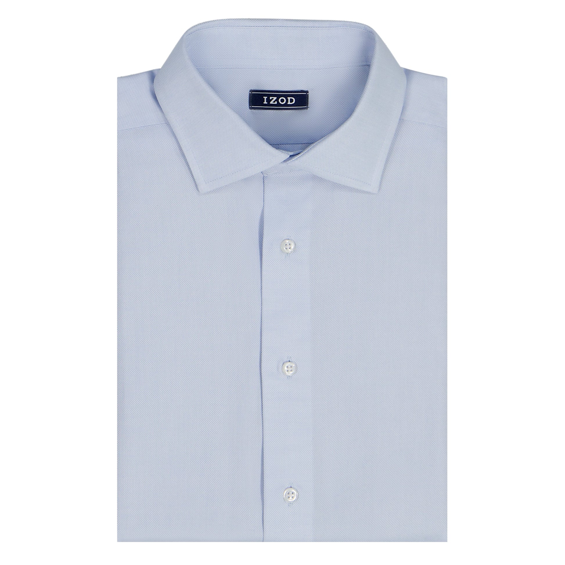Izod ROYAL TEXTURE L/S BUTTON-DOWN DRESS SHIRT - CHAMBRAY BLUE