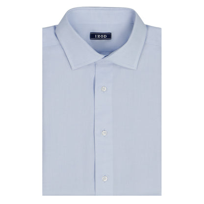 Izod ROYAL TEXTURE L/S BUTTON-DOWN DRESS SHIRT - CHAMBRAY BLUE