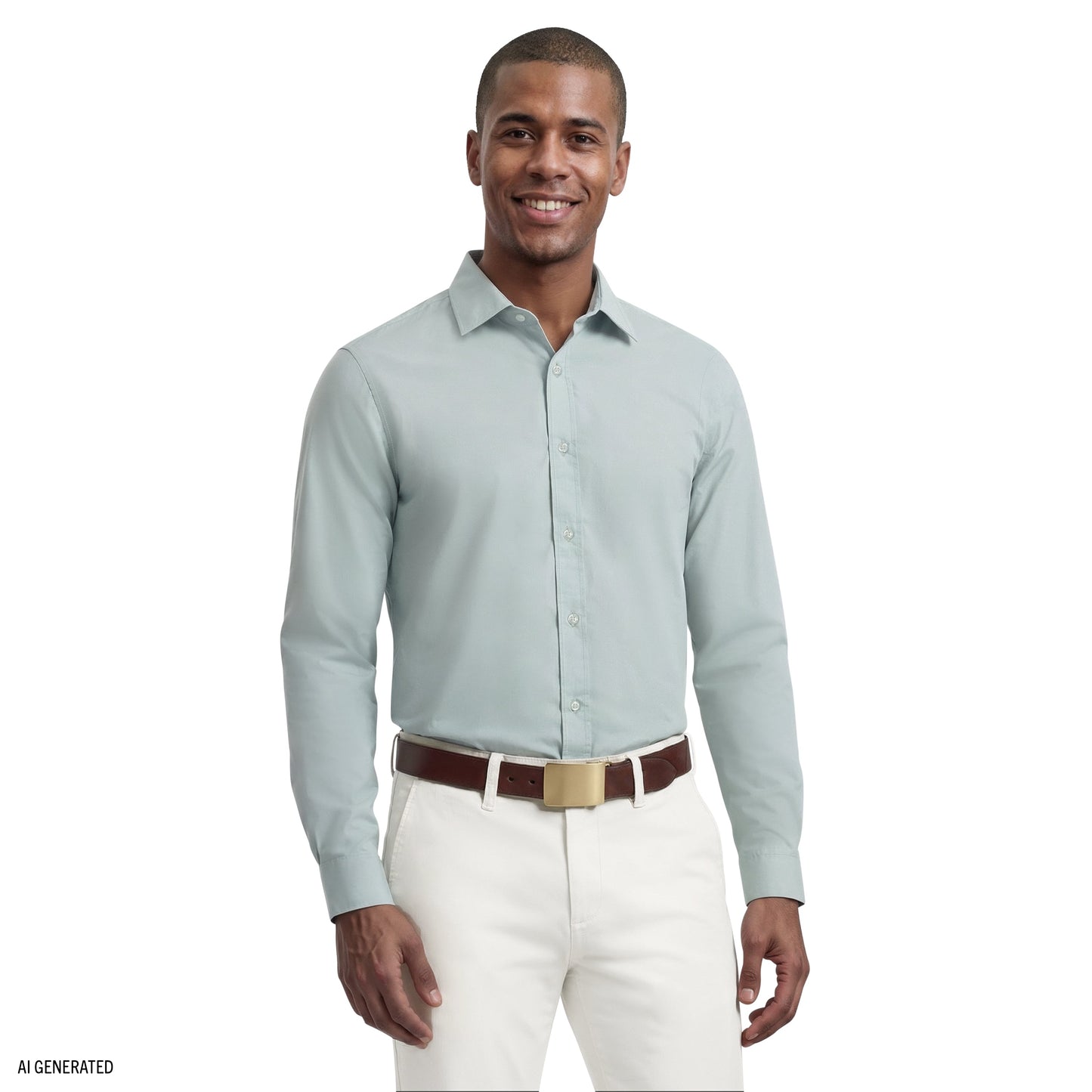 Izod ROYAL TEXTURE L/S BUTTON-DOWN DRESS SHIRT - HARBOR GRAY