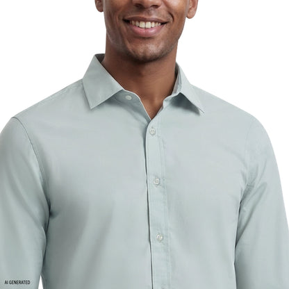 Izod ROYAL TEXTURE L/S BUTTON-DOWN DRESS SHIRT - HARBOR GRAY