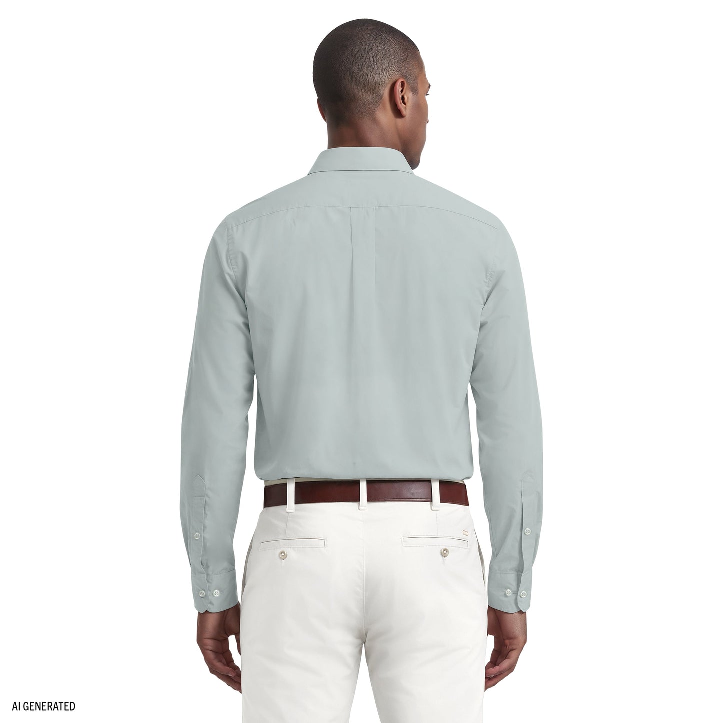 Izod ROYAL TEXTURE L/S BUTTON-DOWN DRESS SHIRT - HARBOR GRAY