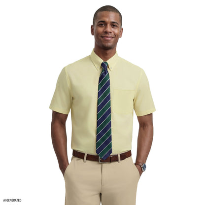 Izod ALL-OVER STRETCH S/S BUTTON-DOWN DRESS SHIRT - SUNDRESS