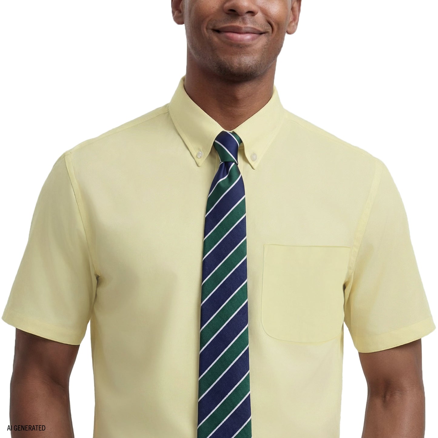 Izod ALL-OVER STRETCH S/S BUTTON-DOWN DRESS SHIRT - SUNDRESS
