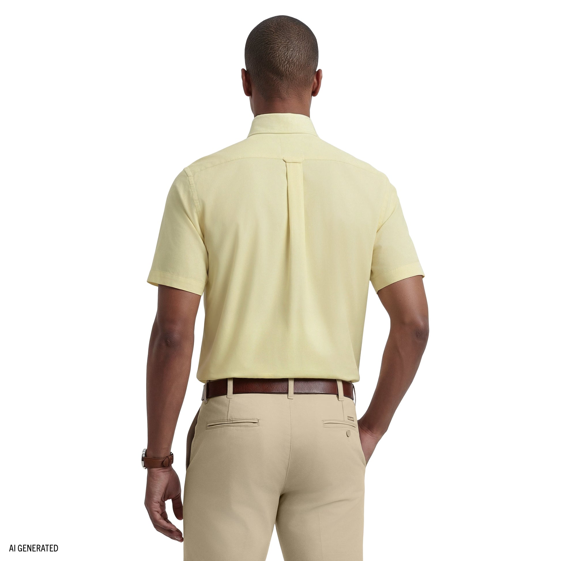 Izod ALL-OVER STRETCH S/S BUTTON-DOWN DRESS SHIRT - SUNDRESS