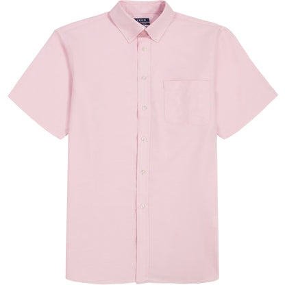 Izod ALL-OVER STRETCH S/S BUTTON-DOWN DRESS SHIRT - PRISM PINK
