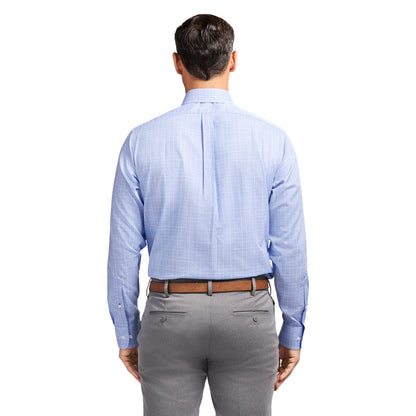 Izod Royal Texture Button Down Dress Shirt - Ultramarine