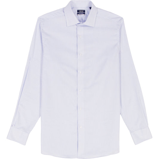 Izod Royal Texture Button Down Dress Shirt - Della Robbia Blue