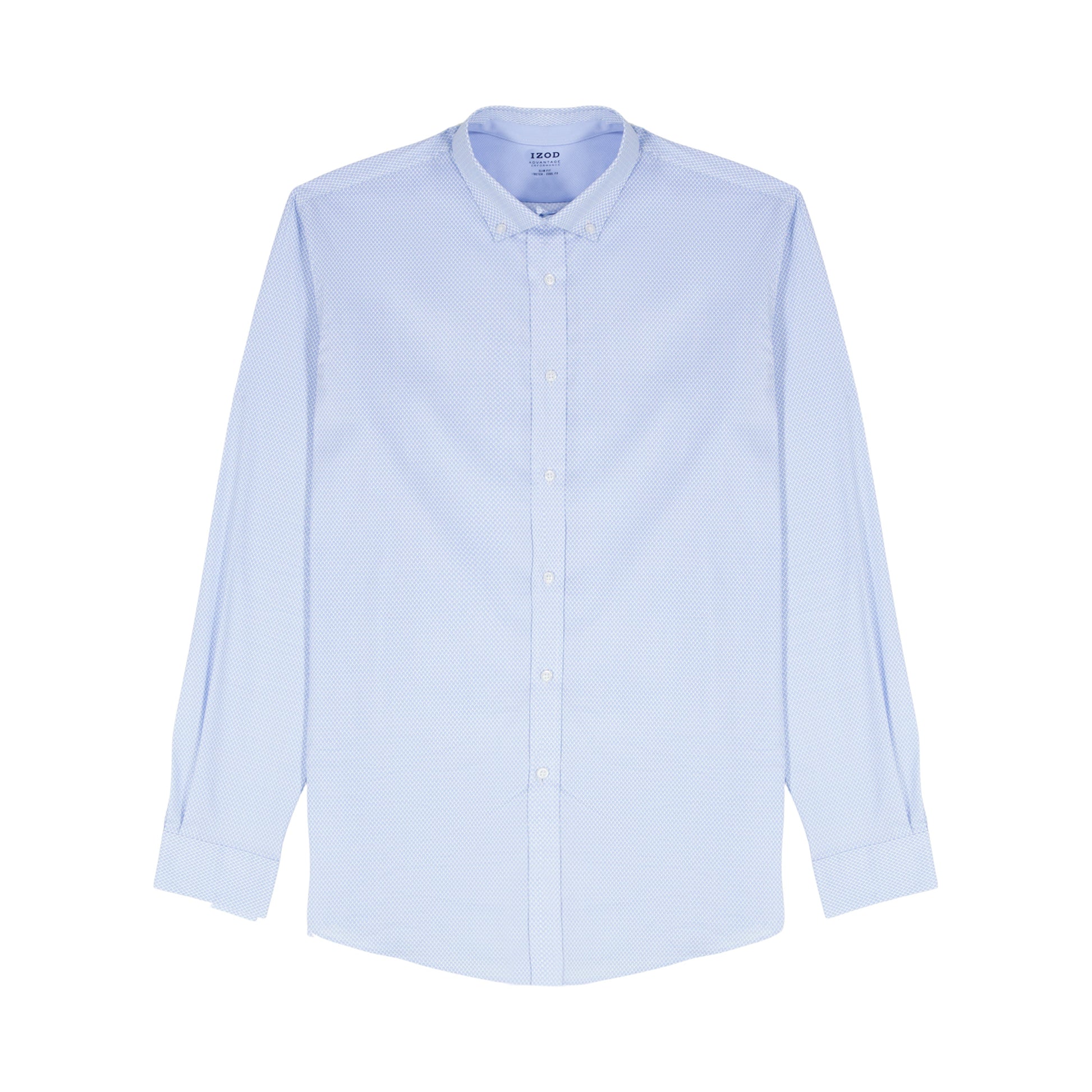 Izod Cool Fx Button Down Dress Shirt - Della Robbia Blue