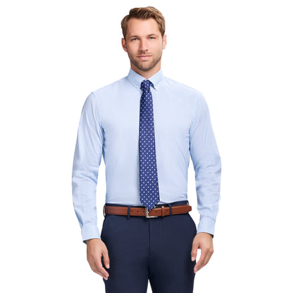 Izod Cool Fx Button Down Dress Shirt - Della Robbia Blue