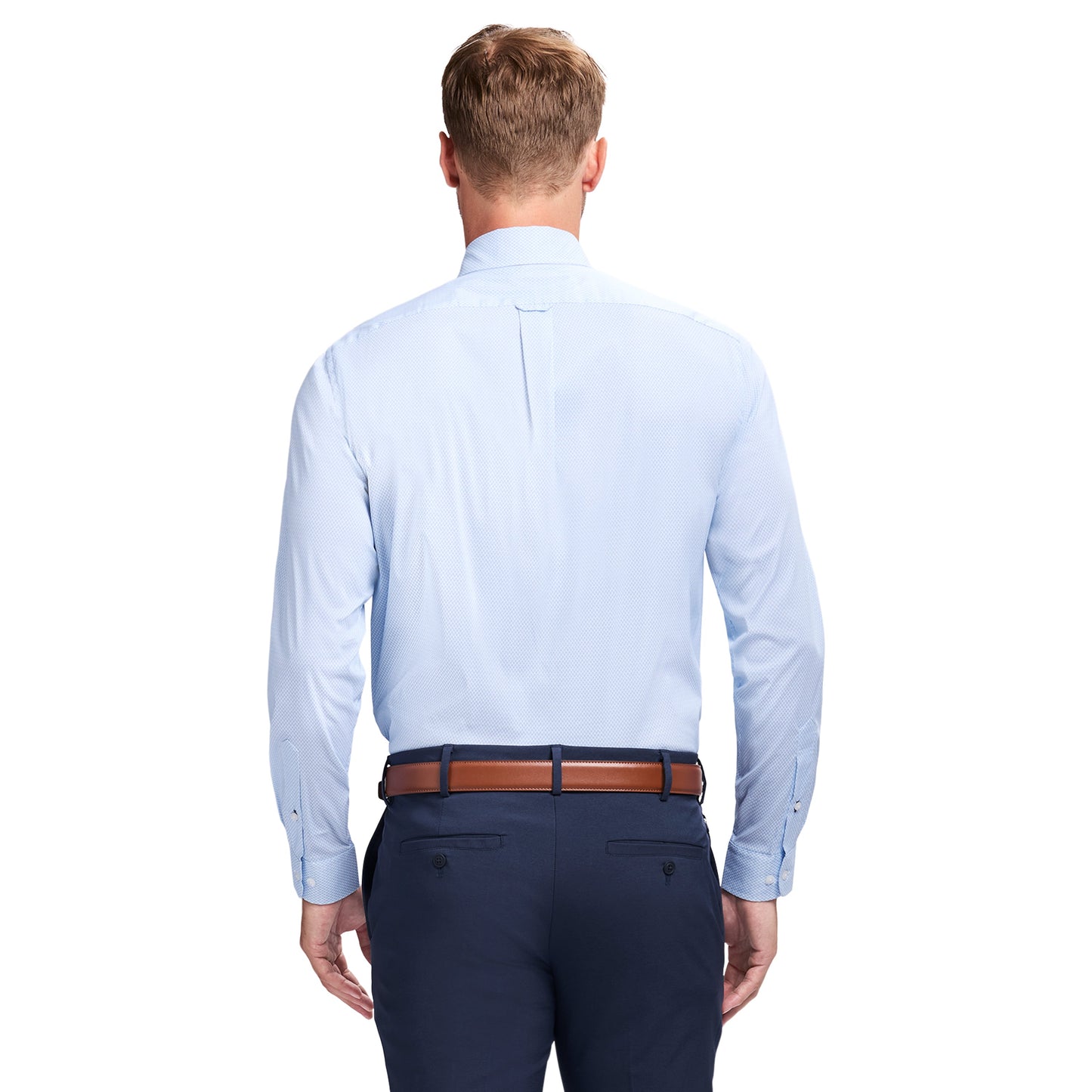 Izod Cool Fx Button Down Dress Shirt - Della Robbia Blue