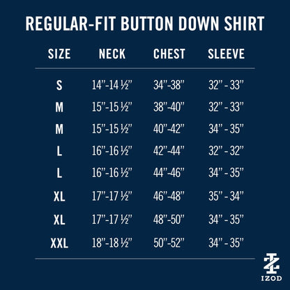 Izod Royal Texture Button Down Dress Shirt - Cedarwood Khaki