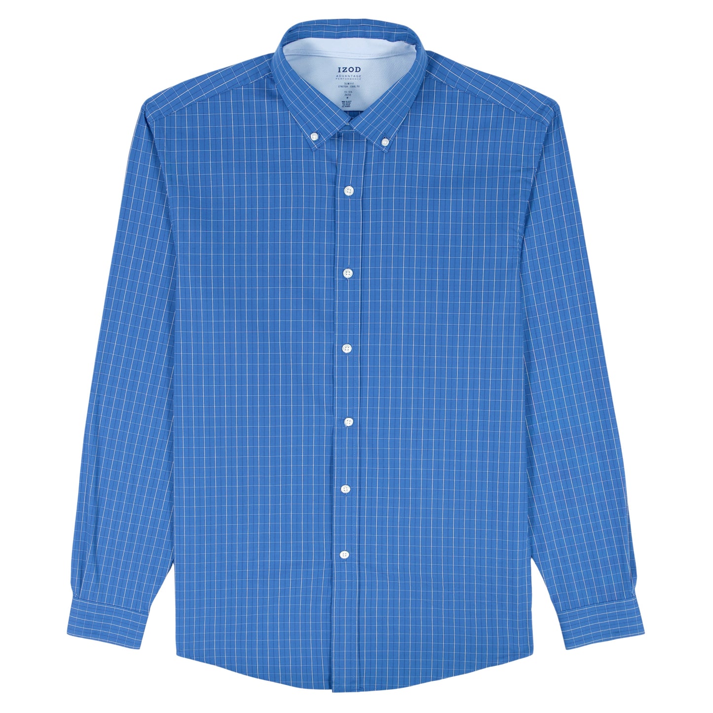 Izod Cool Fx Button Down Dress Shirt - Th Dark Navy