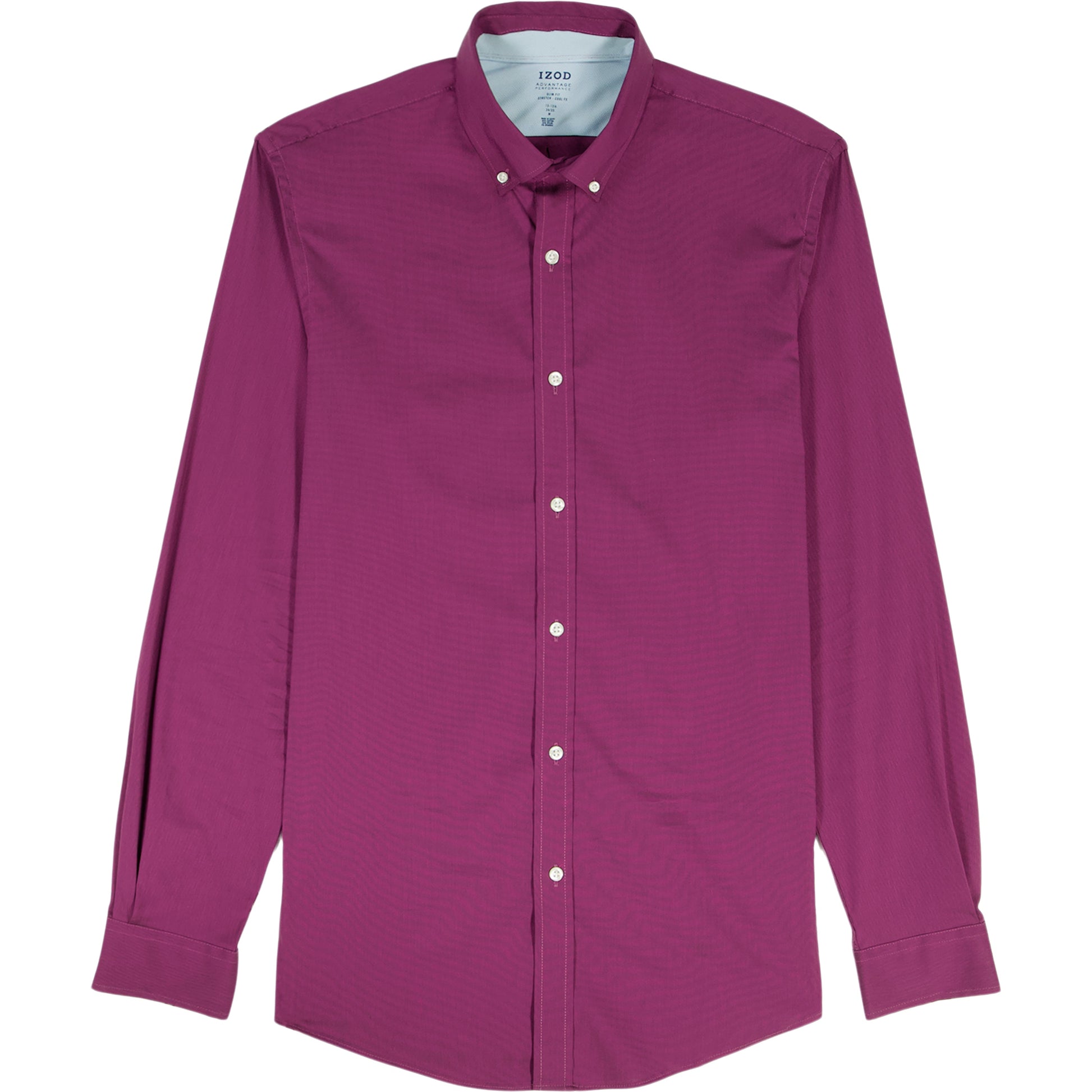 Izod Cool Fx Button Down Dress Shirt - Imperial Purple