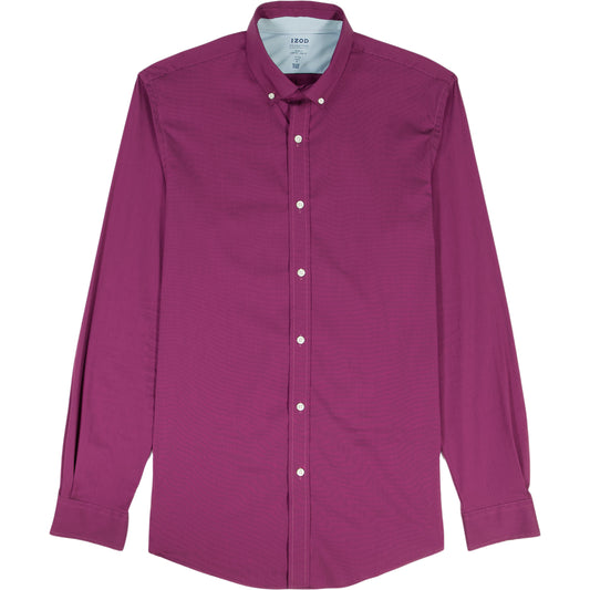 Izod Cool Fx Button Down Dress Shirt - Imperial Purple