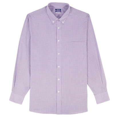 Izod All Over Stretch Button Down Dress Shirt - Imperial Purple