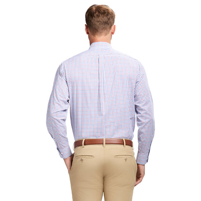 Izod All Over Stretch Button Down Dress Shirt - Chilli Pepper
