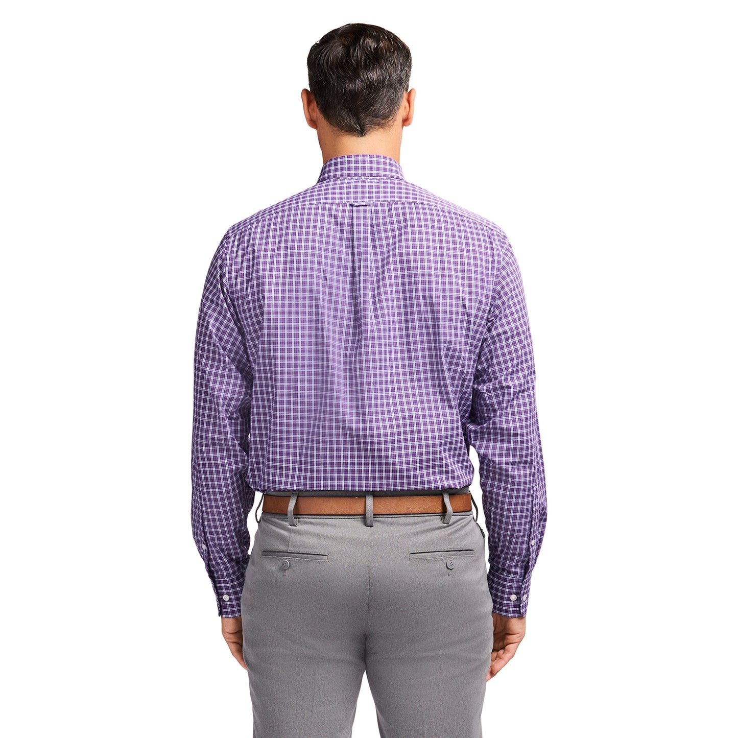 Izod All Over Stretch Button Down Dress Shirt - Sodalite Blue