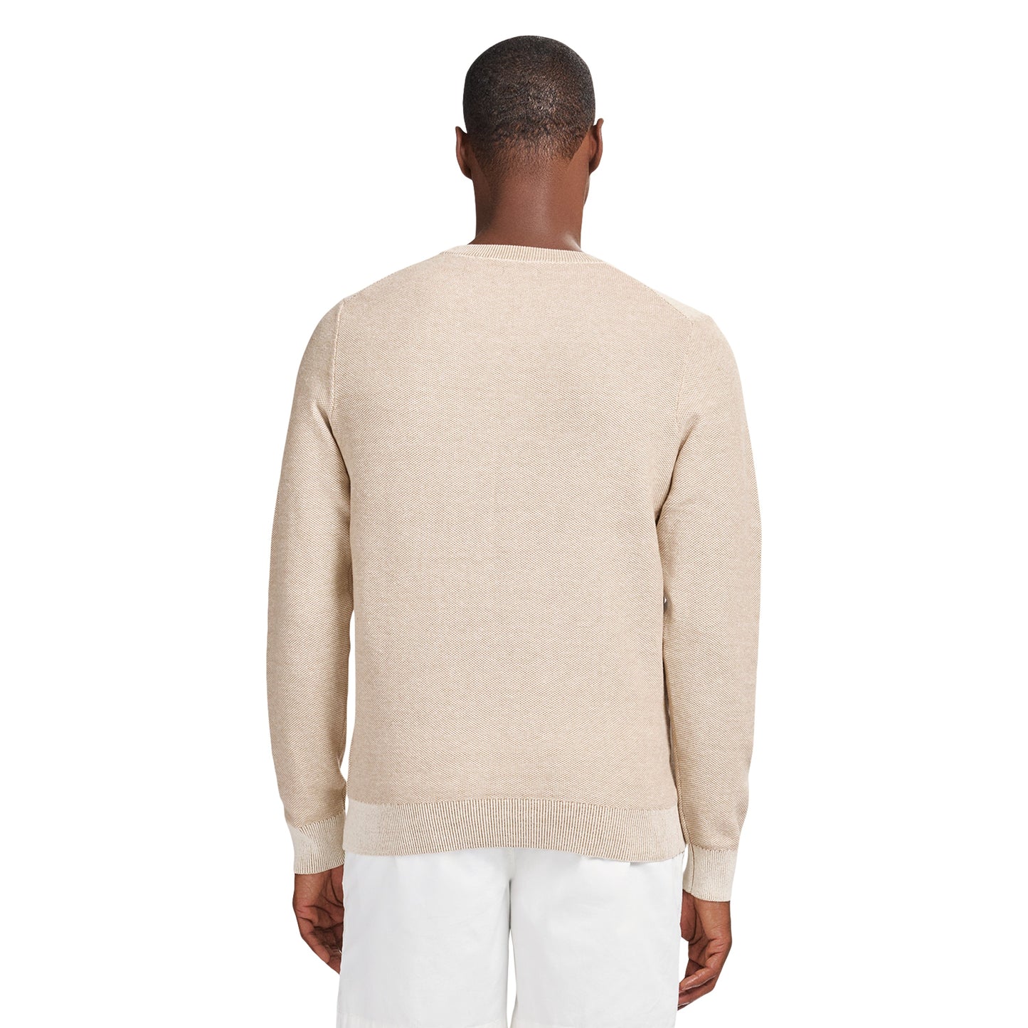 Izod HONEYCOMB CREW NECK SWEATER - ROCK HTHR