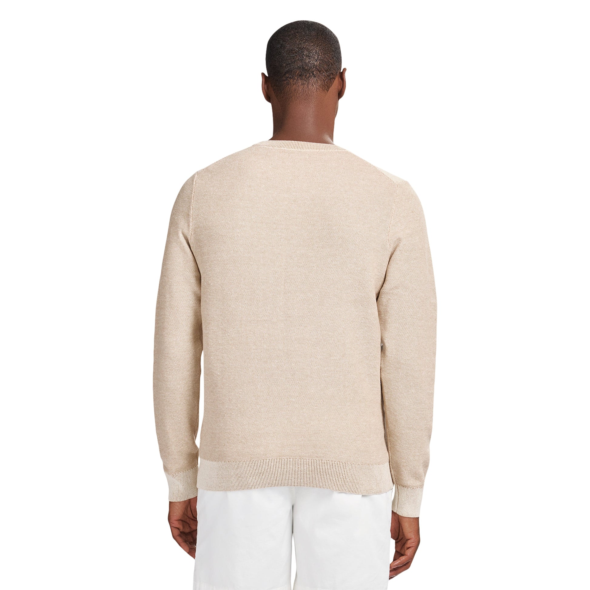 Izod HONEYCOMB CREW NECK SWEATER - ROCK HTHR