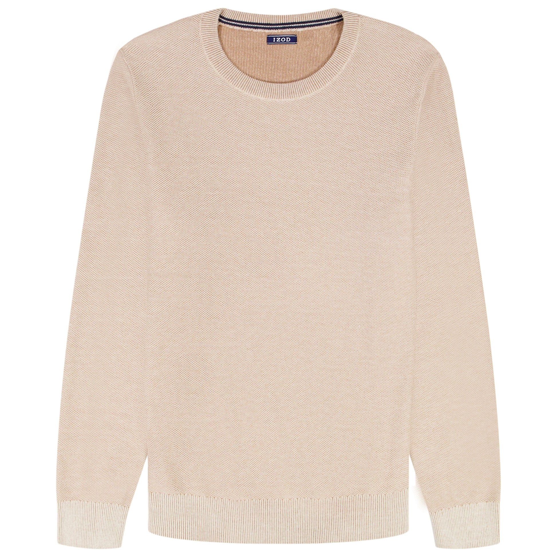Izod HONEYCOMB CREW NECK SWEATER - ROCK HTHR