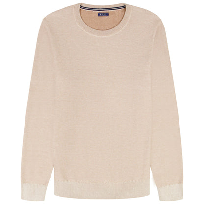 Izod HONEYCOMB CREW NECK SWEATER - ROCK HTHR