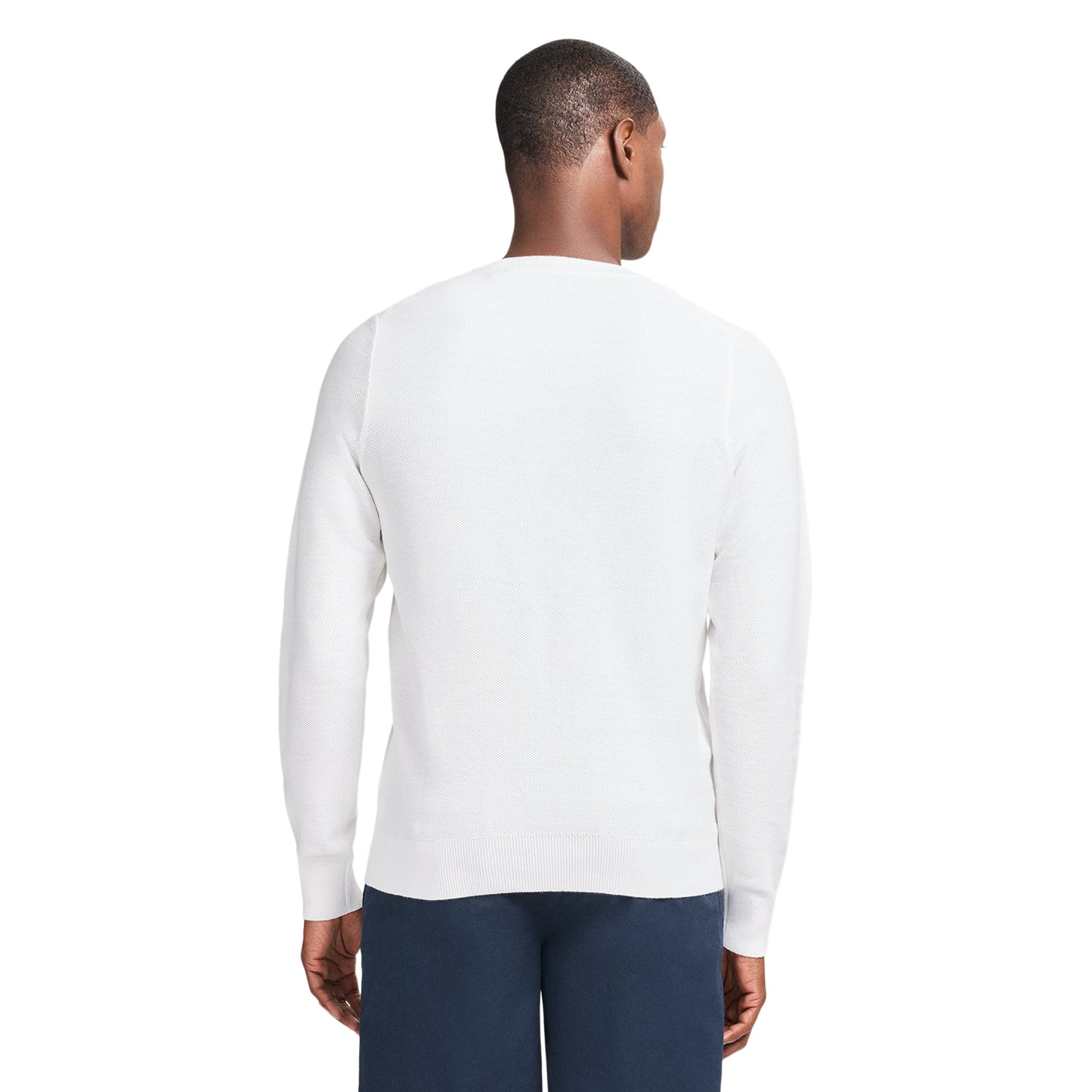 Izod HONEYCOMB CREW NECK SWEATER - BRIGHT WHITE