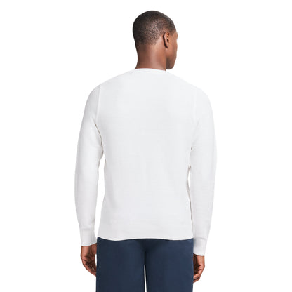 Izod HONEYCOMB CREW NECK SWEATER - BRIGHT WHITE