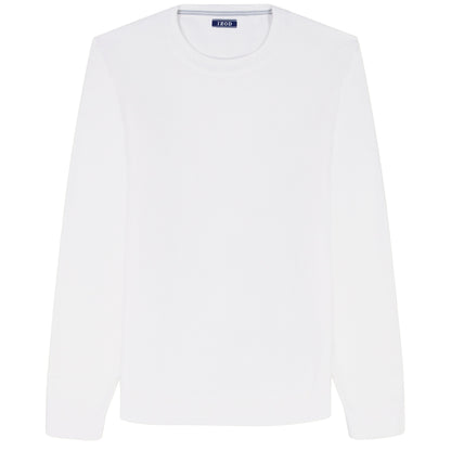 Izod HONEYCOMB CREW NECK SWEATER - BRIGHT WHITE