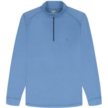 Izod GOLF SWINGFLEX MESH 1/4 ZIP - BRIGHT COBALT