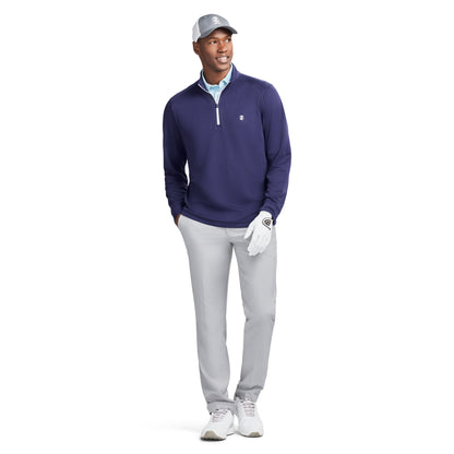 Izod GOLF SWINGFLEX MESH 1/4 ZIP - MEDIEVAL BLUE