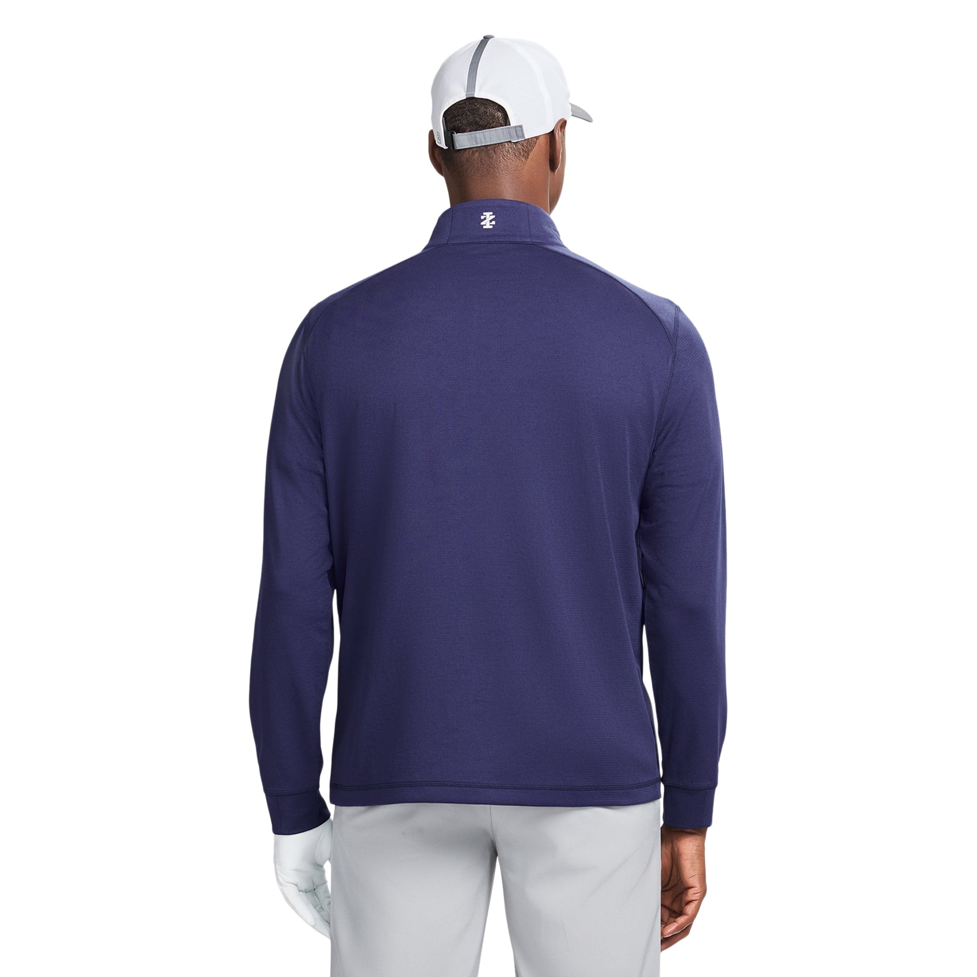 Izod GOLF SWINGFLEX MESH 1/4 ZIP - MEDIEVAL BLUE