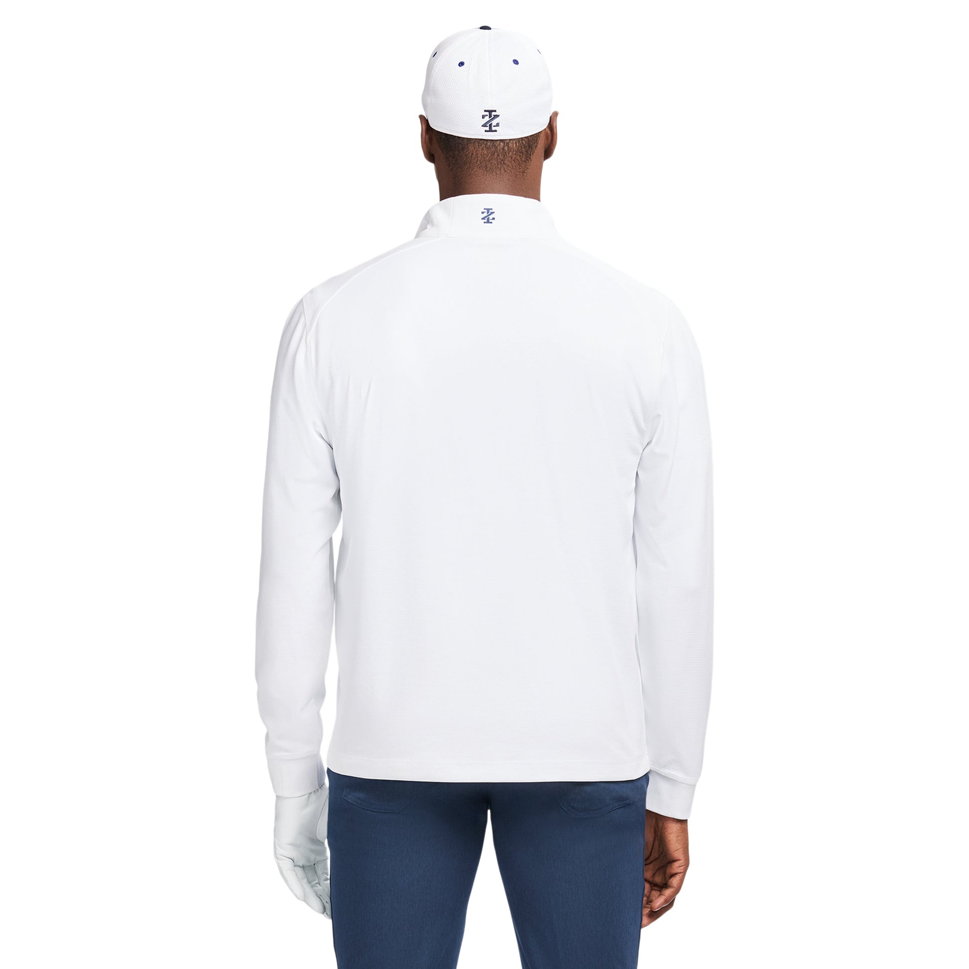 Izod GOLF SWINGFLEX MESH 1/4 ZIP - BRIGHT WHITE