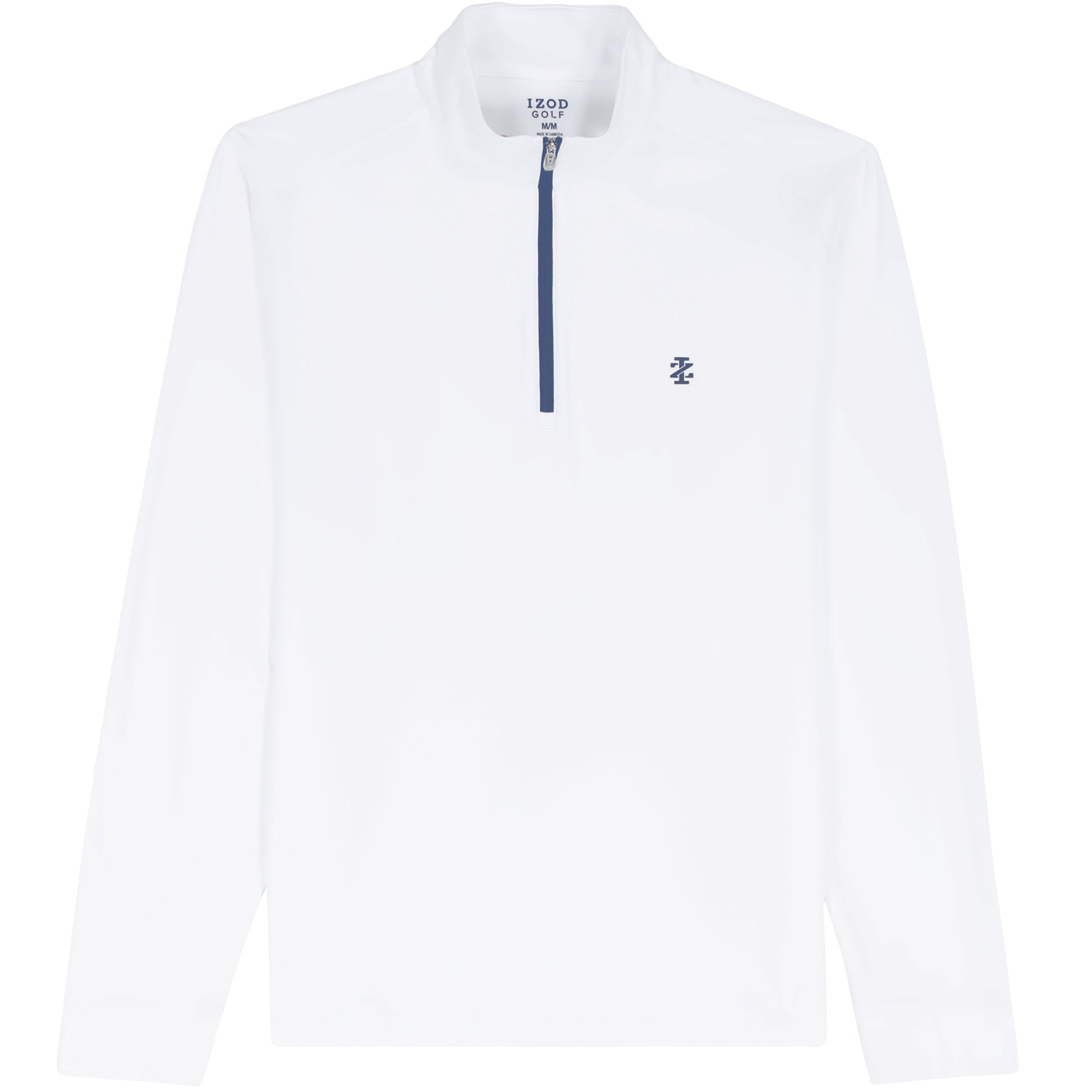 Izod GOLF SWINGFLEX MESH 1/4 ZIP - BRIGHT WHITE