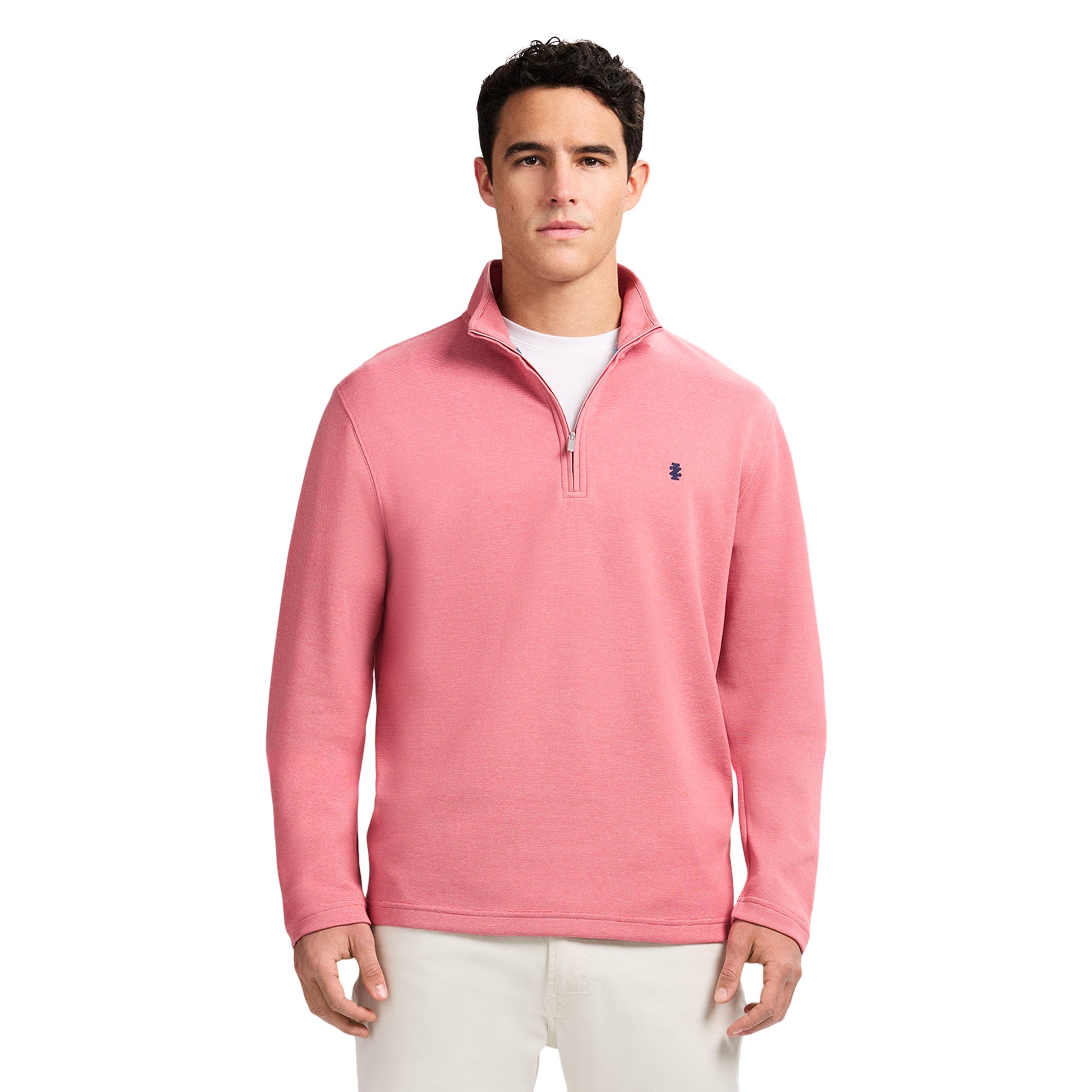 Izod PERFORMANCE COMFORT 1/4 ZIP - HOLLY BERRY