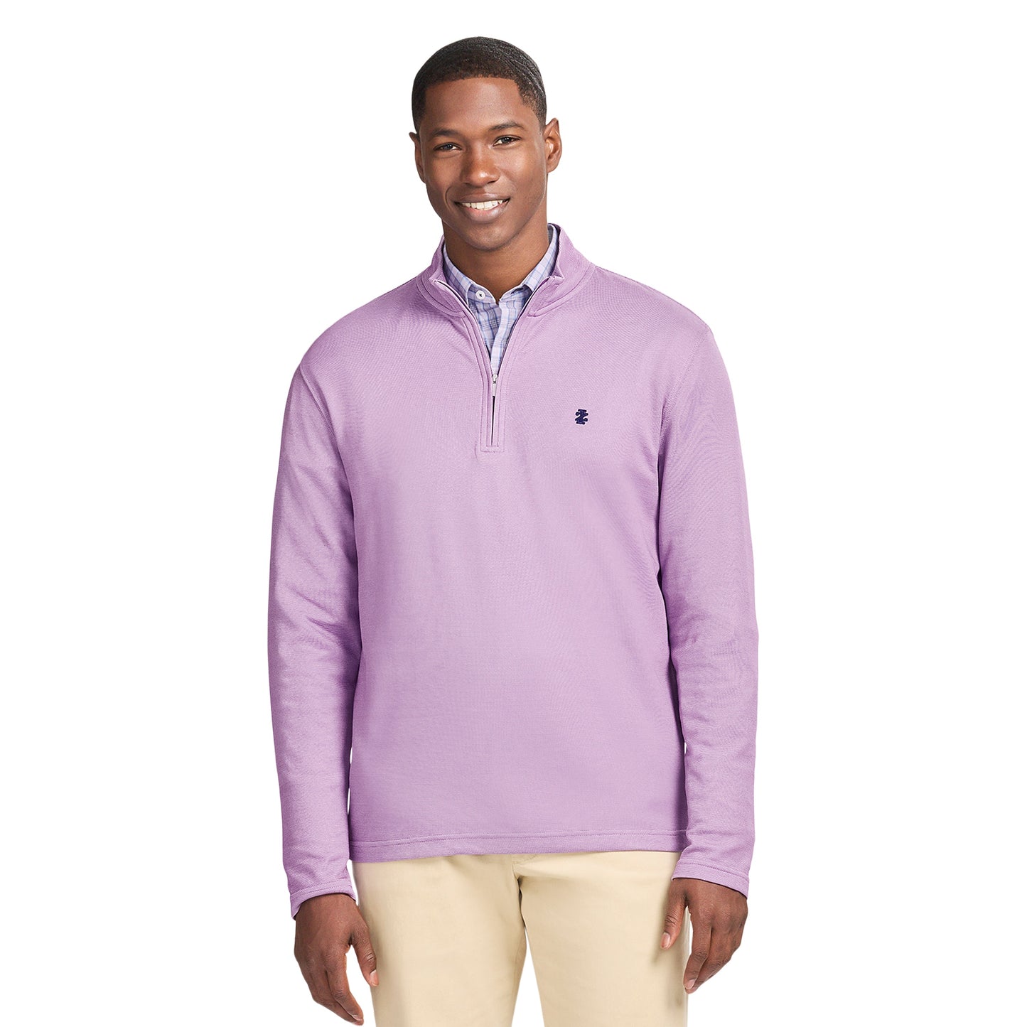 Izod PERFORMANCE COMFORT 1/4 ZIP - ROYAL LILAC