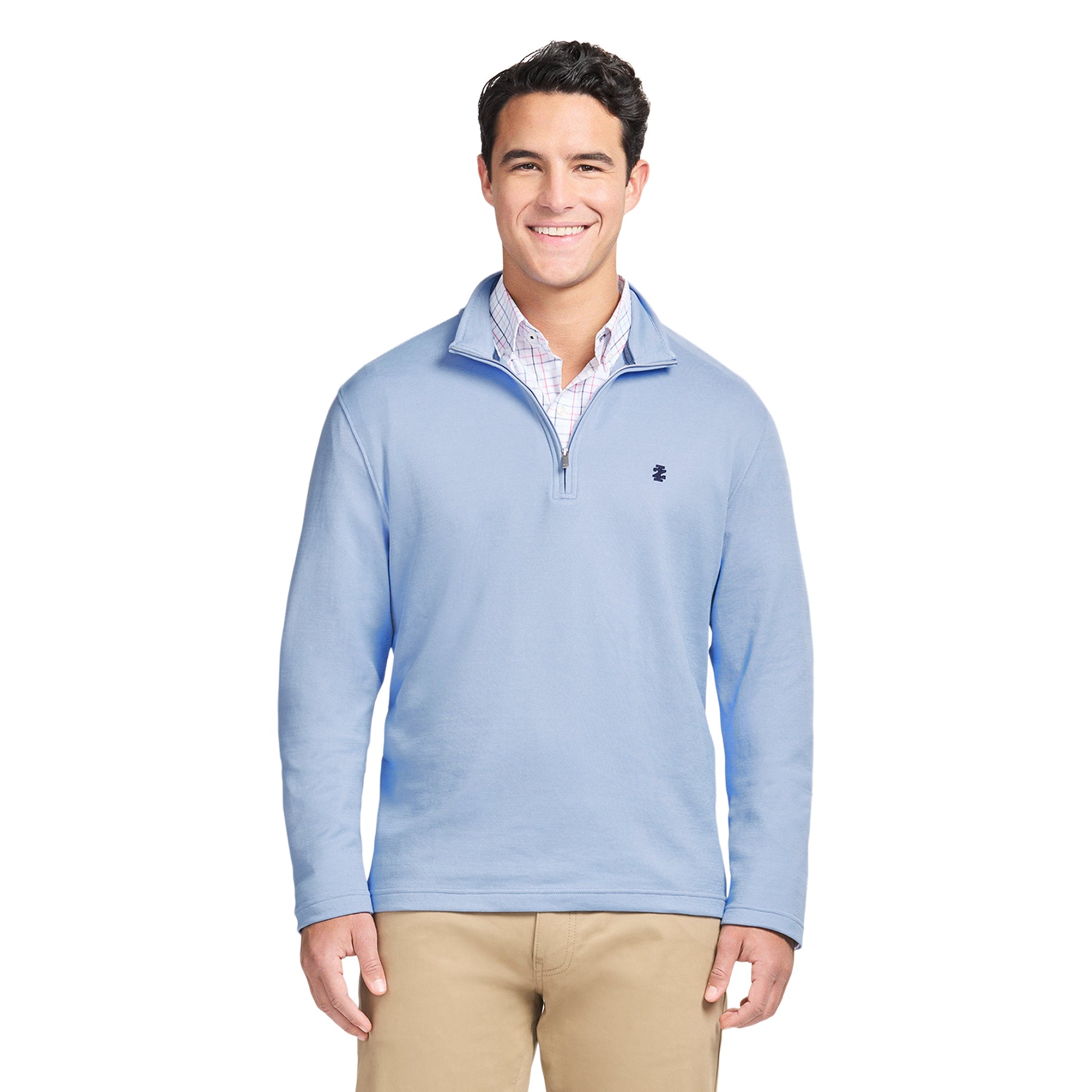 Izod PERFORMANCE COMFORT 1/4 ZIP - CORNFLOWER BLUE
