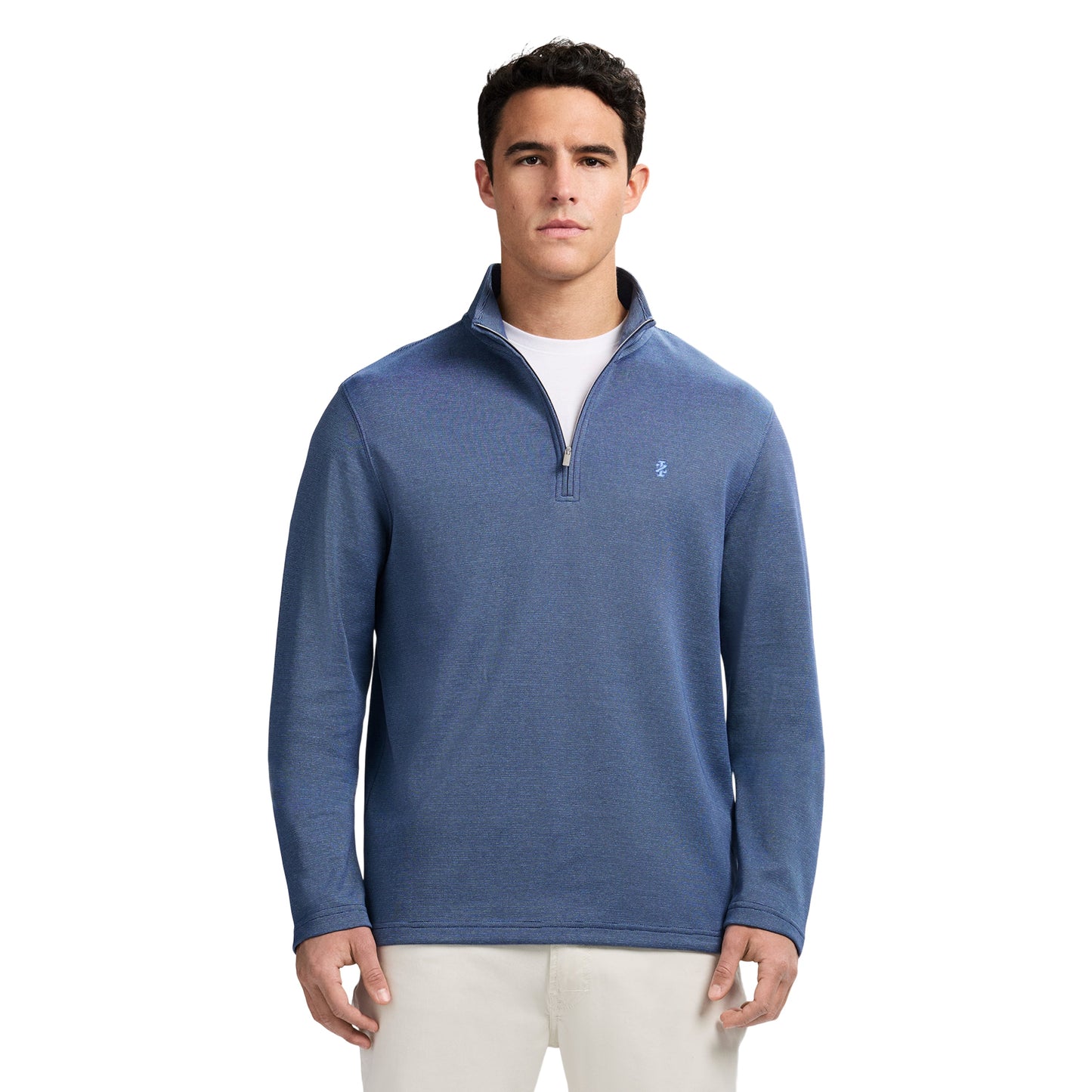 Izod PERFORMANCE COMFORT 1/4 ZIP - MEDIEVAL BLUE