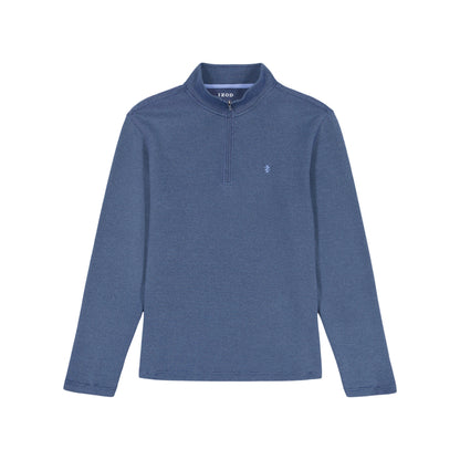 Izod PERFORMANCE COMFORT 1/4 ZIP - MEDIEVAL BLUE
