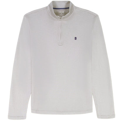 Izod PERFORMANCE COMFORT 1/4 ZIP - SMOKED PEARL