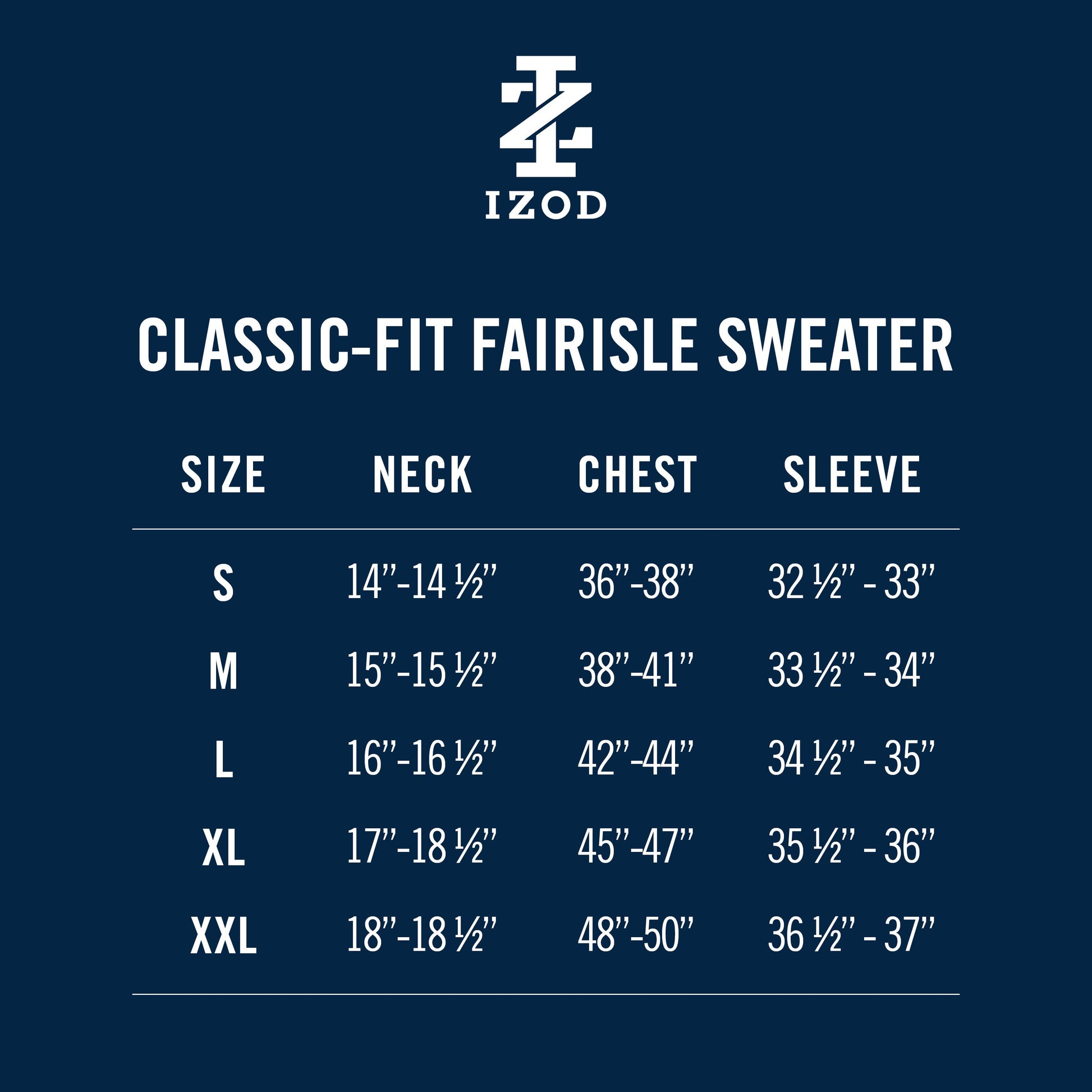 Izod Holiday Fairisle Quarter Zip Sweater - Black