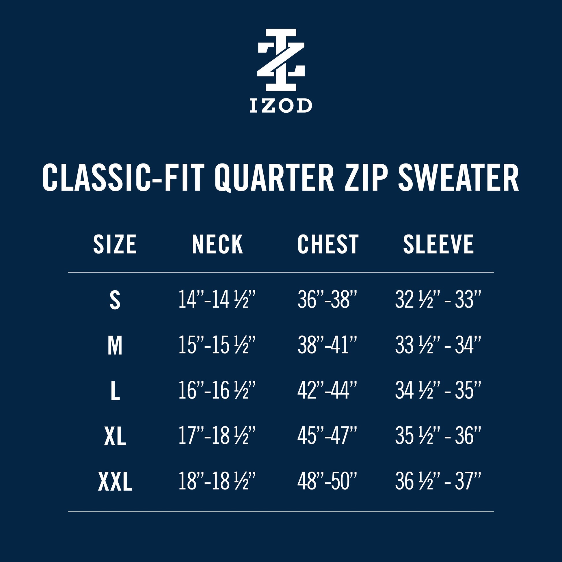 Izod Fine Gauge Quarter Zip Sweater - Black