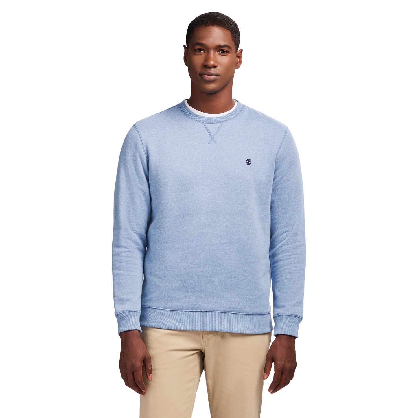 Izod Advantage Performance Crewneck Fleece - Della Robbia Blue