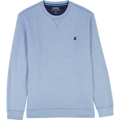 Izod Advantage Performance Crewneck Fleece - Della Robbia Blue
