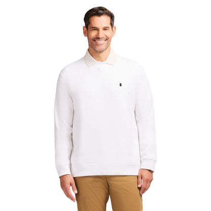 Izod Advantage Performance Crewneck Fleece - Bright White