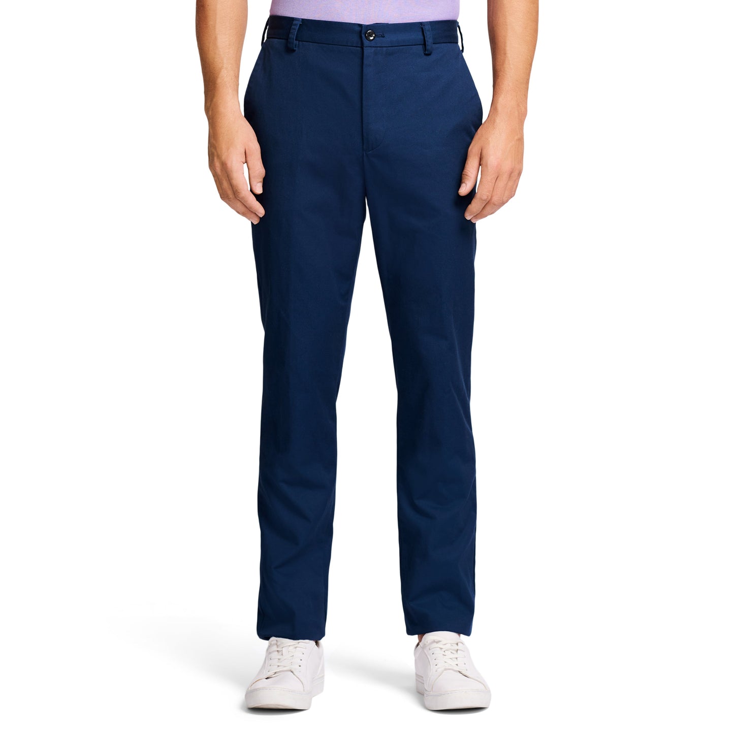 Izod American Chino Flat-Front Straight Fit Pant - Navy