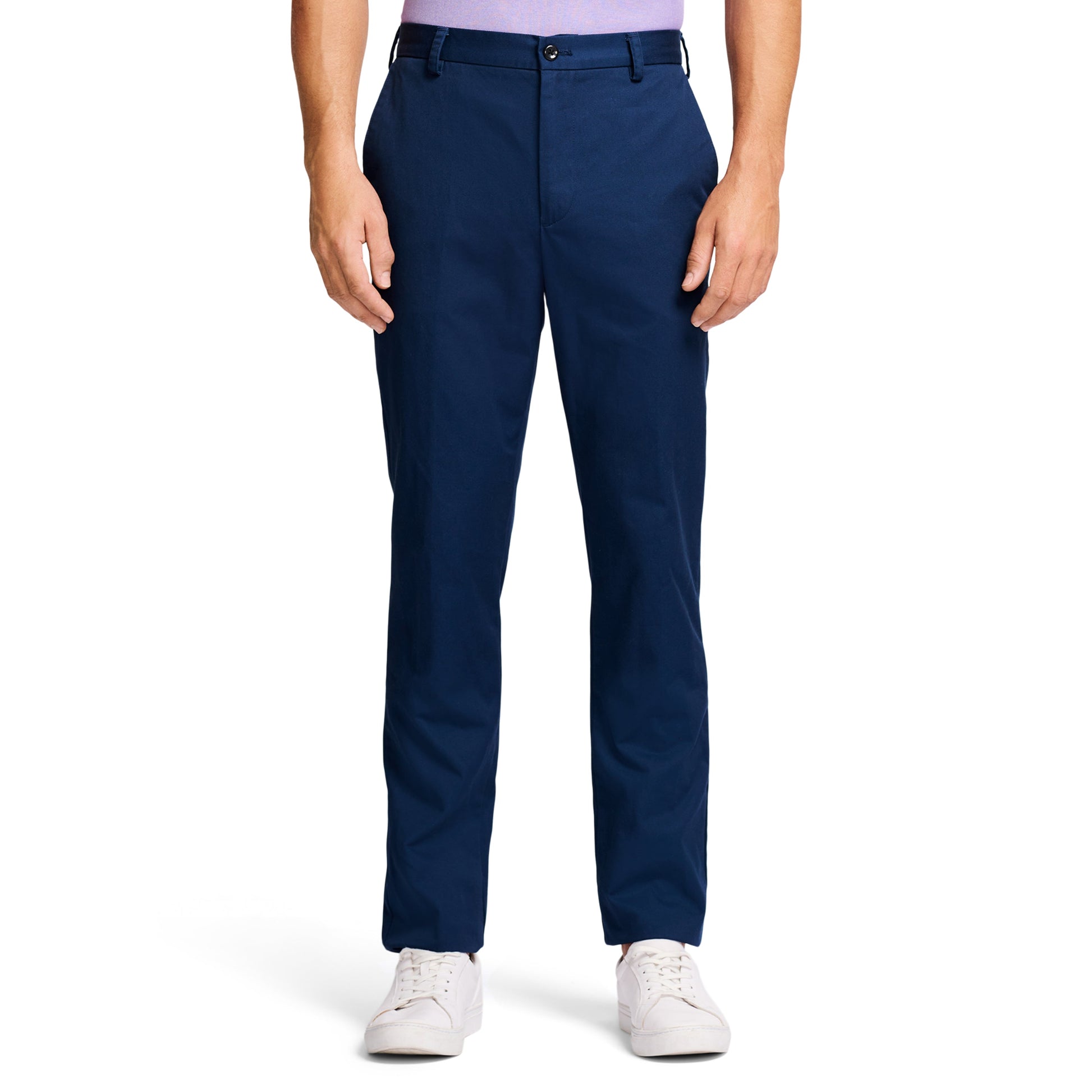 Izod American Chino Flat-Front Straight Fit Pant - Navy