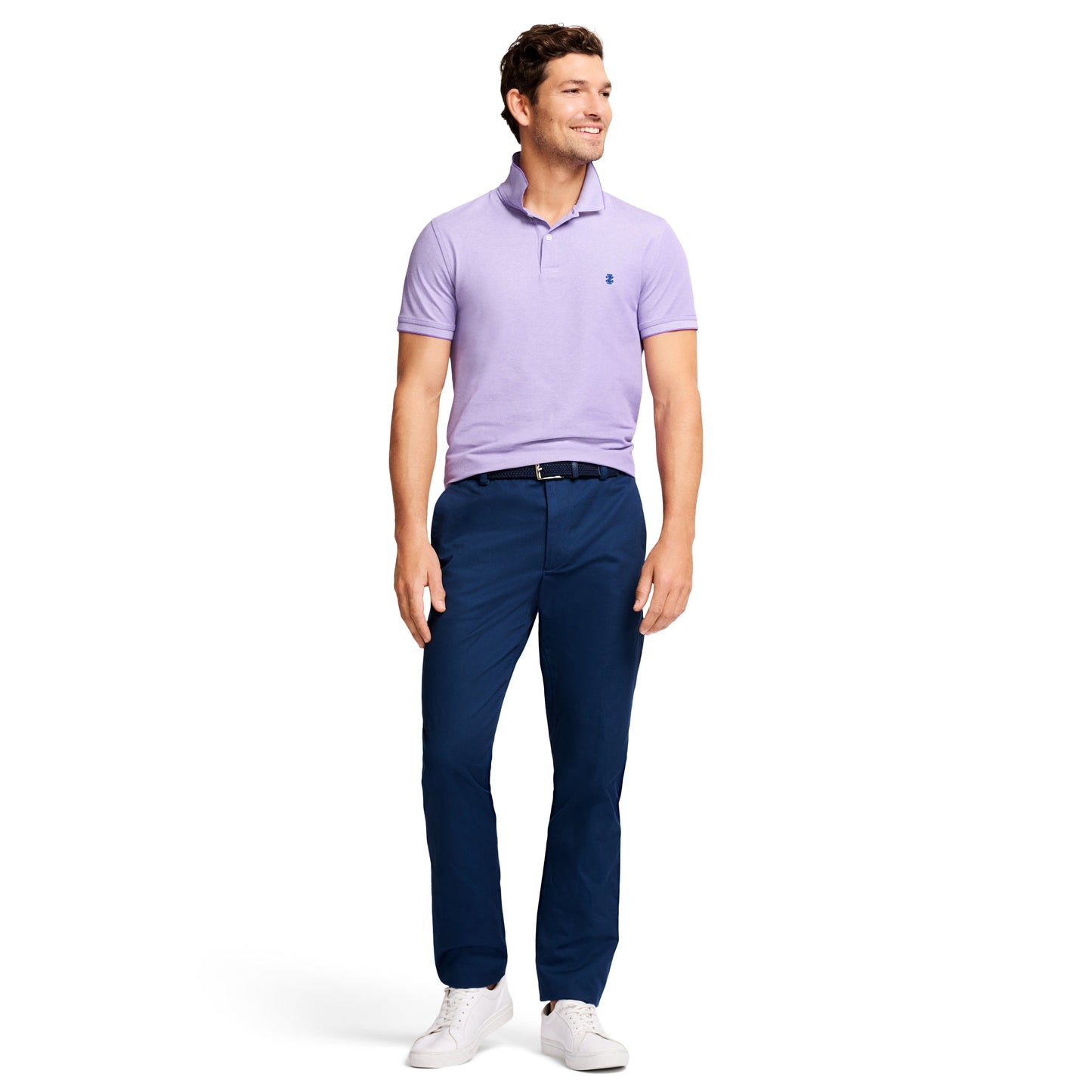 Izod American Chino Flat-Front Straight Fit Pant - Navy