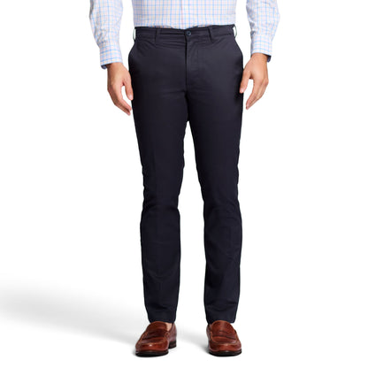 Izod Performance Stretch Flat-Front Straight Fit Chino Pants - Navy
