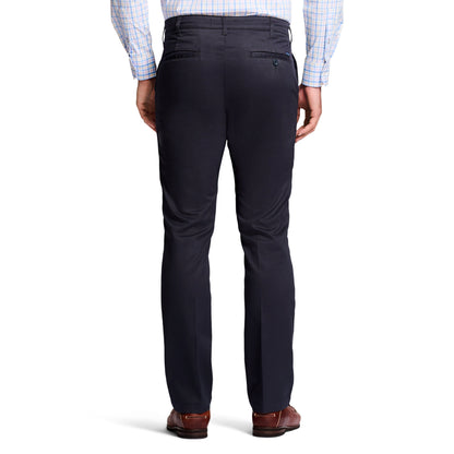 Izod Performance Stretch Flat-Front Straight Fit Chino Pants - Navy